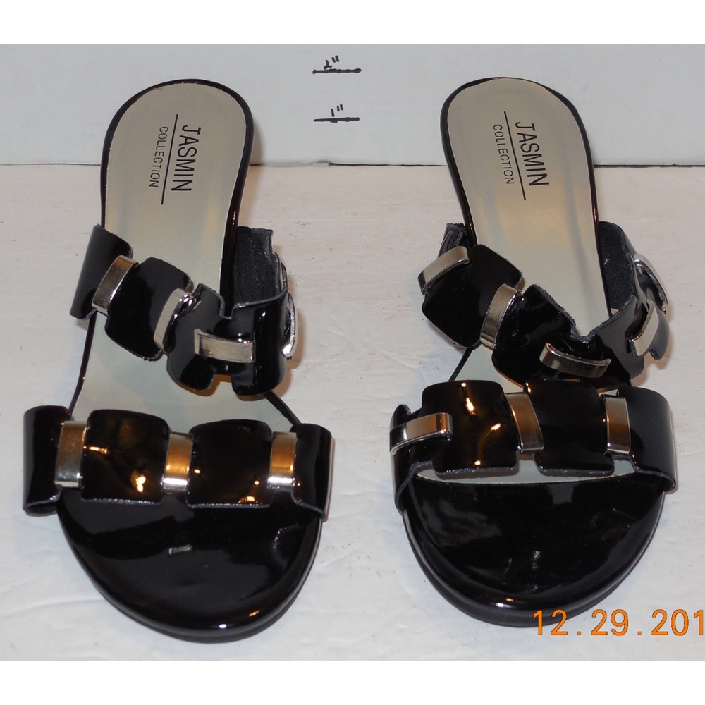 Jasmine collection black heels sz 9M